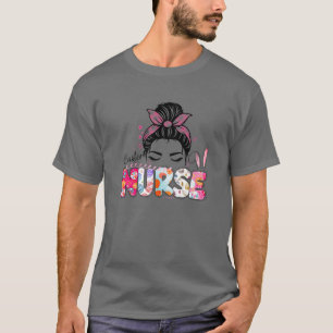 Paasverpleegster Bun Easter Bunny Neurse Pasen D T-shirt