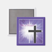 Paasverslaafden Kruisstoot op Paars, Risen Magneet (Voorkant / Achterkant)