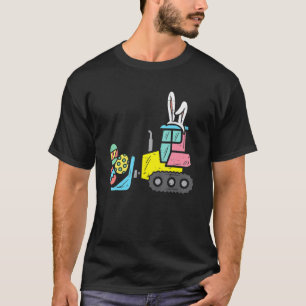 Paasverzamelaar Bunny Eggs Cute Truck Boys Kinder T-shirt