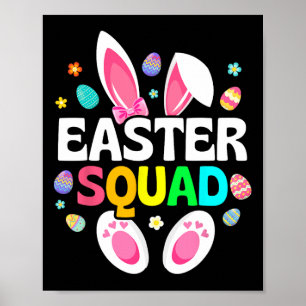 Paasvierfamilie komt overeen met paasdag bunny Egg Poster