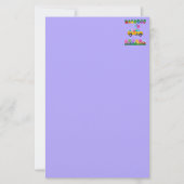 Paasviering Paarse briefpapier (Voorkant)