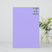 Paasviering Paarse briefpapier (Staand voorkant)