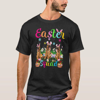 Paasviering Team Konijn Oor Duitse Herder Hond Gel T-shirt