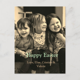 Paasviering toevoegen QR foto blij Pasen Briefkaart