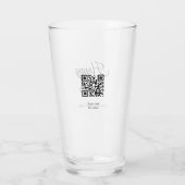 Paasviering toevoegen QR foto blij Pasen Glas (Achterkant)