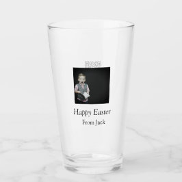 Paasviering toevoegen QR foto blij Pasen Glas