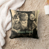 Paasviering toevoegen QR foto blij Pasen Kussen (Deken)