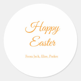 Paasviering toevoegen QR foto blij Pasen Ronde Sticker