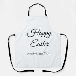 Paasviering toevoegen QR foto blij Pasen Schort