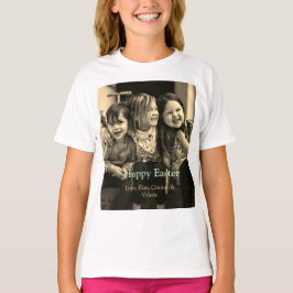 Paasviering toevoegen QR foto blij Pasen T-shirt