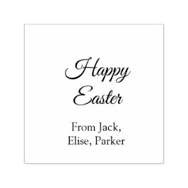 Paasviering toevoegen QR foto blij Pasen Zelfinktende Stempel