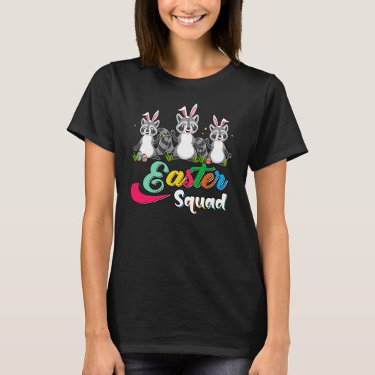 Paasvierkantje drie cute Bunnies Chocolade T-shirt (Voorkant)