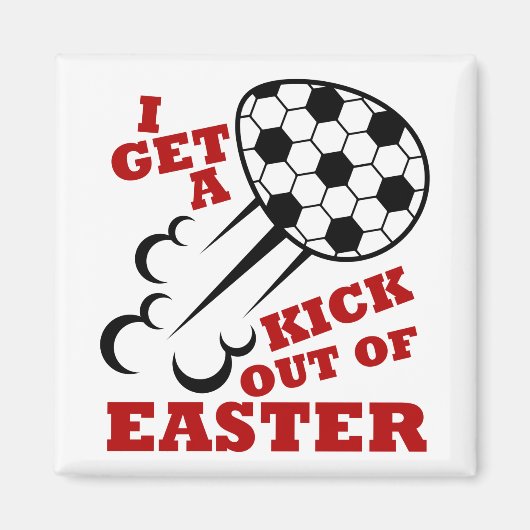 Paasvoetbalschoen ik krijg een gril uit de paastij magneet (Voorkant)