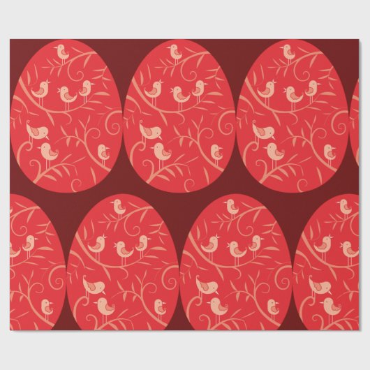 Paasvogels Cadeaupapier (Vlak)