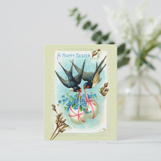 Paasvogels Feestdagenkaart (Staand voorkant)
