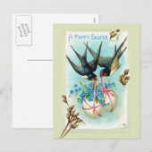 Paasvogels Feestdagenkaart (Voorkant / Achterkant)