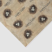 Paasvogels nesten Oude  Antiek bruine eieren Tissuepapier (Detail)