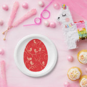 Paasvogels Papieren Bordje (Feest)