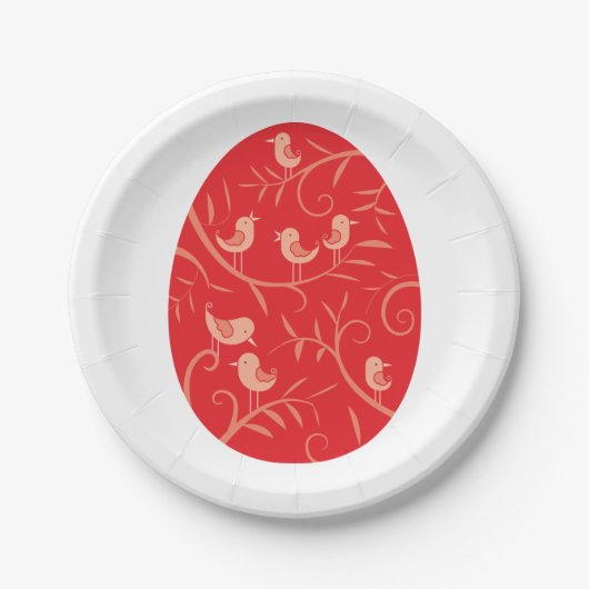Paasvogels Papieren Bordje (Voorkant)