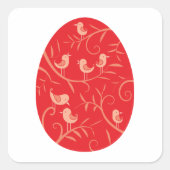 Paasvogels Vierkante Sticker (Voorkant)