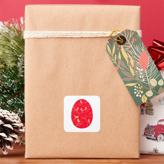 Paasvogels Vierkante Sticker