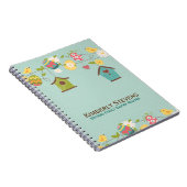 Paasvogels, vogelfokkers en -eieren notitieboek (Rechterzijde)