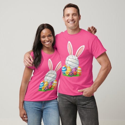 Paasvolleybal Bunny Paasdag T-shirt (Unisex)
