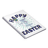 Paasvolleyball Bunny Jump Serve Notitieboek (Rechterzijde)