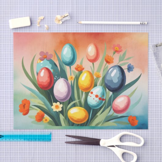 Paasvreugde, lente tissuepapier (Craft)