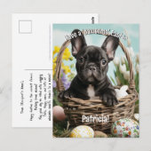 paasvreugde met harige vrienden briefkaart (Voorkant / Achterkant)