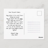 paasvreugde met harige vrienden briefkaart (Achterkant)