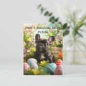 🐶 Paasvreugde met harige vrienden Briefkaart (Staand voorkant)
