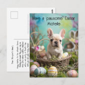 🐶 Paasvreugde met harige vrienden Briefkaart (Voorkant / Achterkant)
