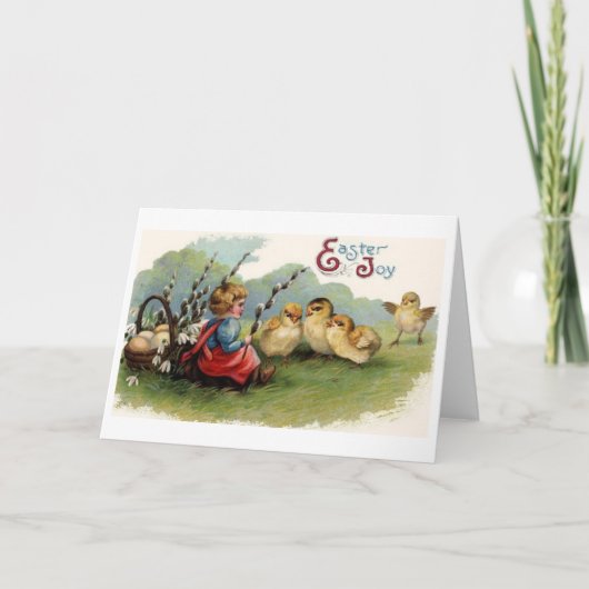 Paasvreugde!  Wenskaart Feestdagen Kaart (Voorkant)