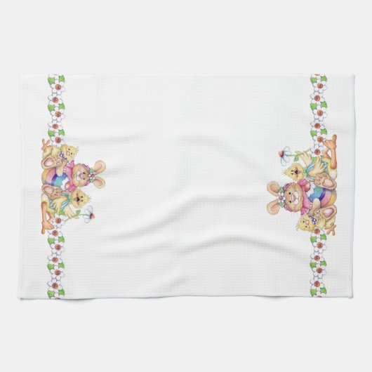 Paasvrienden - keukenhanddoek (Horizontaal)