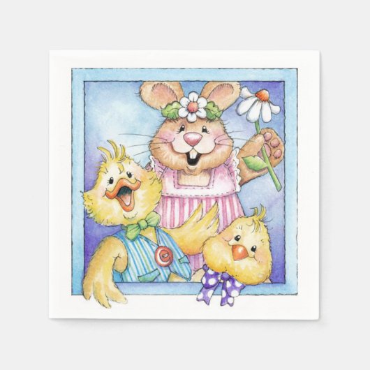 Paasvrienden - Papier Napkins Servet (Voorkant)