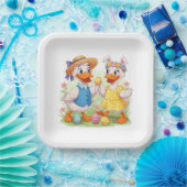 Paaswagen Papieren Bordje (Feest)