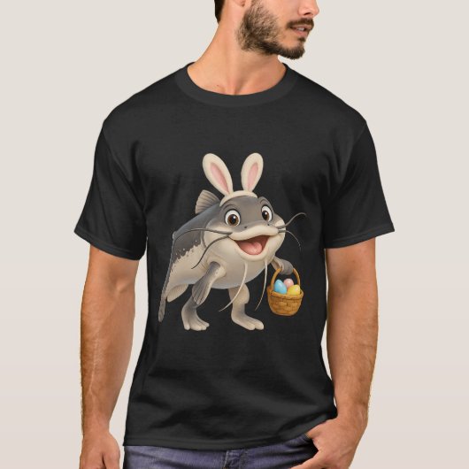 Paaswandelende meerval 2 t-shirt (Voorkant)
