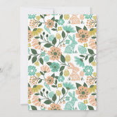 Paaswens Wilde Bloem Wensen voor Baby shower Game  Kaart (Achterkant)