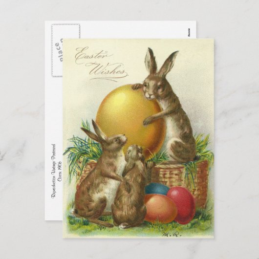 paaswensen 1906 feestdagenkaart (Voorkant / Achterkant)