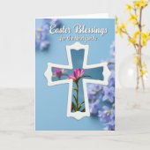 Paaswensen Bloem Kruis Kaart (Gele Bloem)