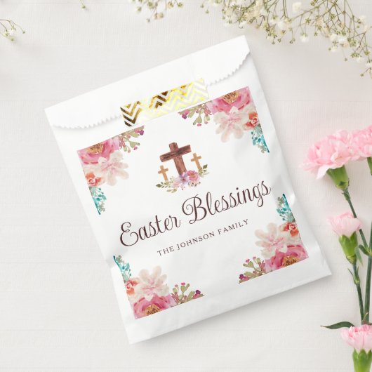 Paaswensen Bloemkruis Bedankzakje (Gezegeld)
