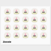 Paaswensen Christelijk Kruis Ronde Sticker (Vel)