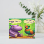 Paaswensen: Feasant's Egg-aanbieding Feestdagenkaart (Staand voorkant)