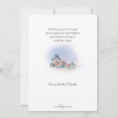  paaswensen met Lamb & Bunnies Feestdagenkaart (Achterkant)