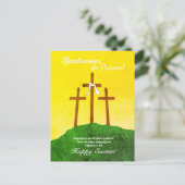 Paaswensen Spaans Pasen Feestdagenkaart (Staand voorkant)