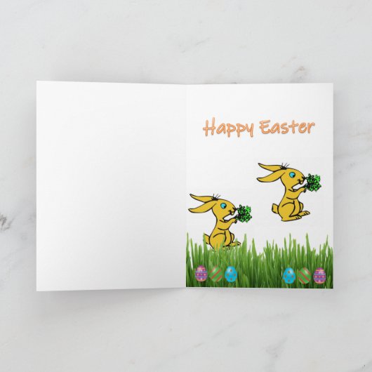 PaasWenskaart Feestdagen Kaart (Binnen)