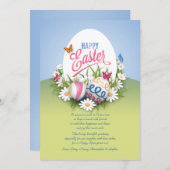 PaasWenskaart Feestdagenkaart (Voorkant / Achterkant)