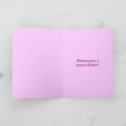 PaasWenskaart - Foxglove Beard-Tongue Feestdagen Kaart (Binnen)