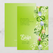 paaswijnstok-Wenskaart Feestdagenkaart (Voorkant / Achterkant)